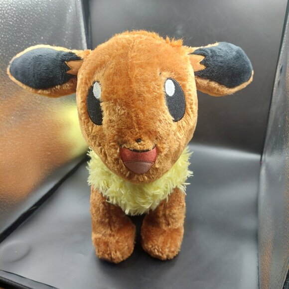 2017 Build A Bear Eevee Pokémon Plush w/ Poke Ball Pajama Outfit - Picture 2 of 11